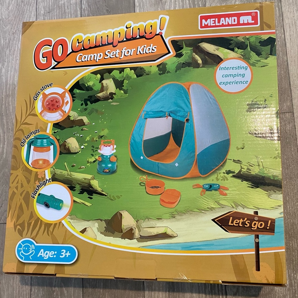 NIB Pretend Play Camping Set For Kids